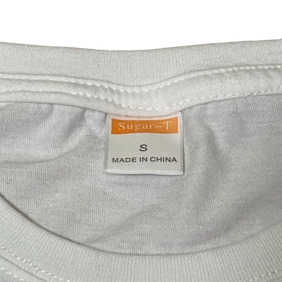 Kura Sushi Pac-man video game Insert Plates graphic t-shirt in white doublesided - Picture 5 of 10